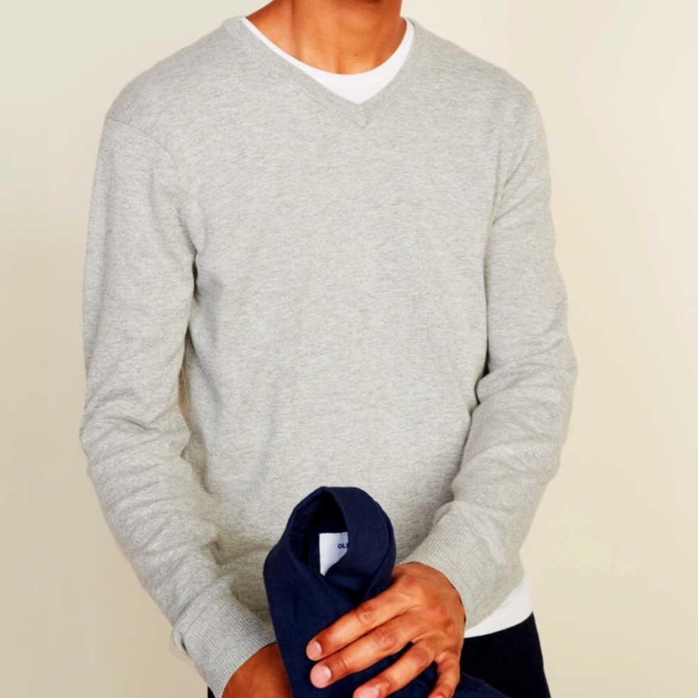 Classic V-Neck Knit Sweater